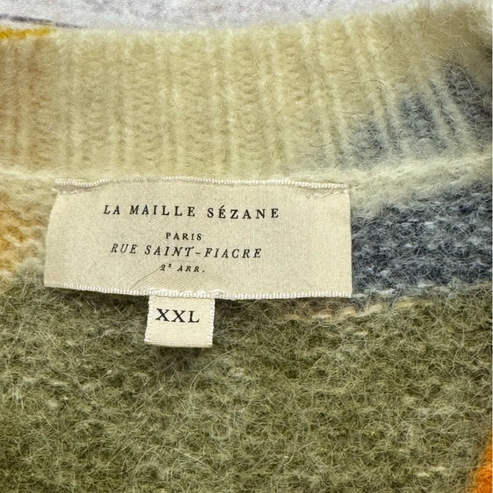 Sezane Nahla Sweater In Fall Foliage Wool Mohair Size XXL - Picture 9 of 9